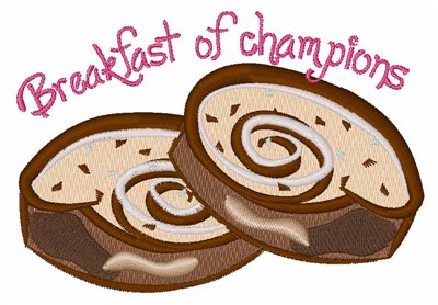 Breakfast of Champions Machine Embroidery Design