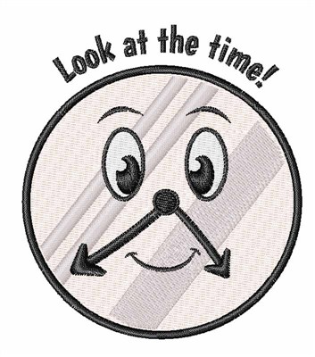 Look at the Time! Machine Embroidery Design