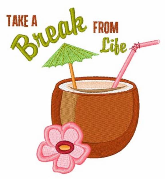 Picture of Break from Life Machine Embroidery Design