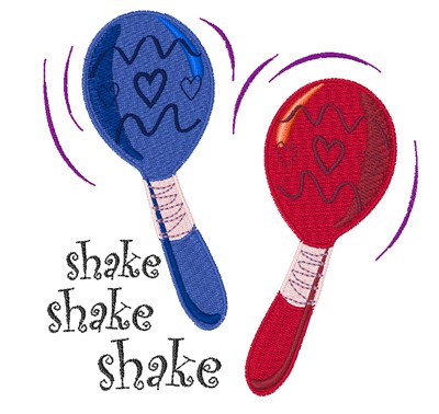 Shake Shake Shake Machine Embroidery Design