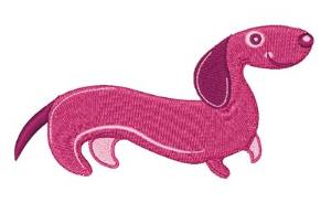 Picture of Wiener Dog Machine Embroidery Design