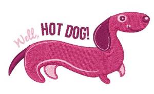 Picture of Well Hot Dog Machine Embroidery Design