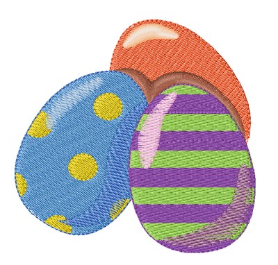 Easter Eggs Machine Embroidery Design