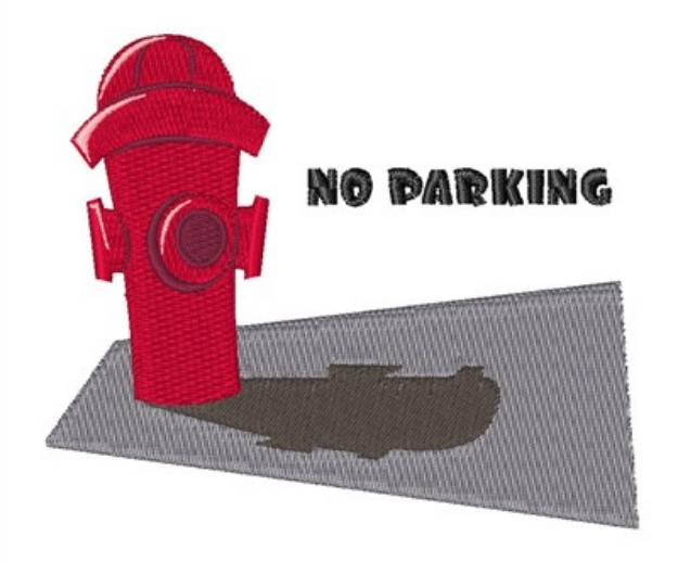 Picture of No Parking Machine Embroidery Design