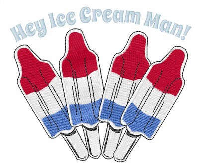 Ice Cream Man Machine Embroidery Design