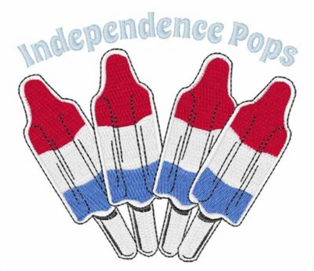 Picture of Independence Pops Machine Embroidery Design