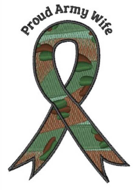 Picture of Proud Army Wife Machine Embroidery Design