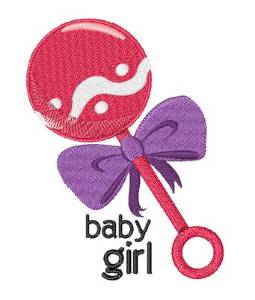 Picture of Baby Girl Rattle Machine Embroidery Design