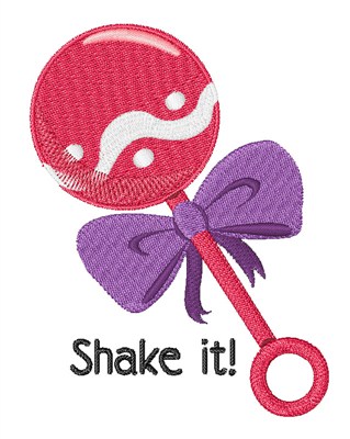 Shake It Machine Embroidery Design