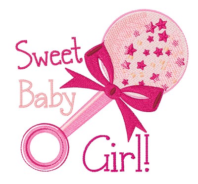 Sweet Baby Girl Machine Embroidery Design