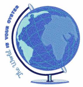 Picture of Oyster Globe Machine Embroidery Design