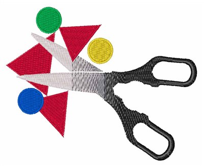 Scissors Scraps Machine Embroidery Design