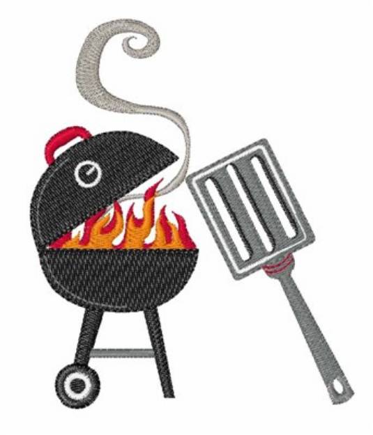 Picture of Fire Grill Machine Embroidery Design