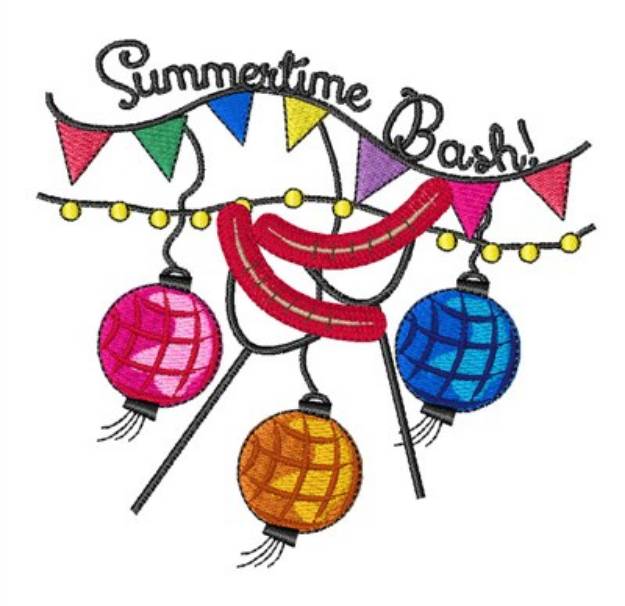 Picture of Summertime Bash Machine Embroidery Design