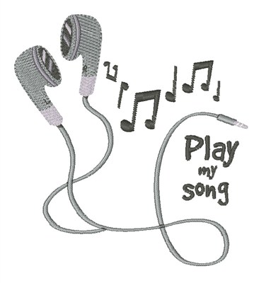 Play My Song Machine Embroidery Design