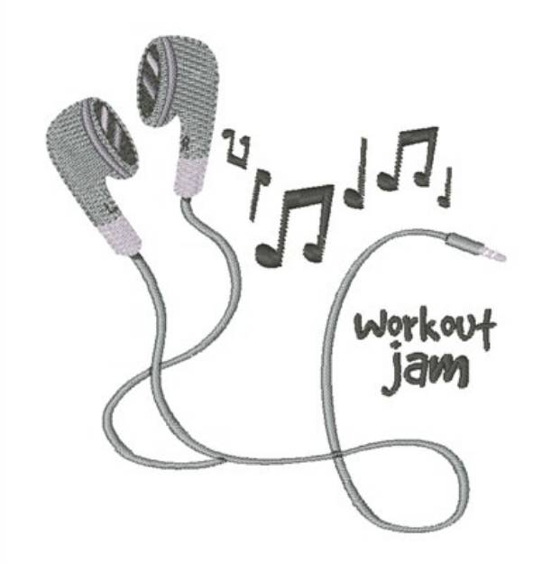 Picture of Workout Jam Machine Embroidery Design