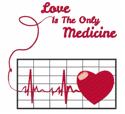 Love Medicine Machine Embroidery Design