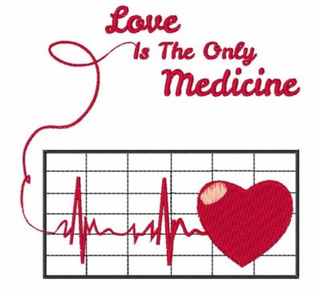 Picture of Love Medicine Machine Embroidery Design