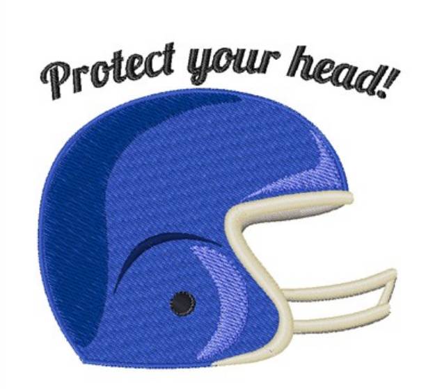 Picture of Protect Your Head Machine Embroidery Design