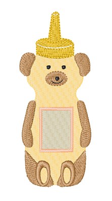 Honey Bear Machine Embroidery Design