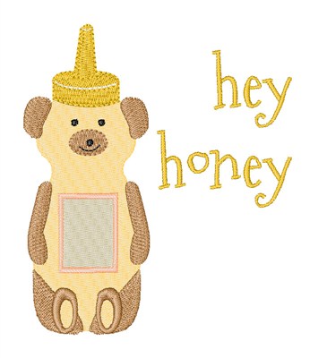 Hey Honey Machine Embroidery Design