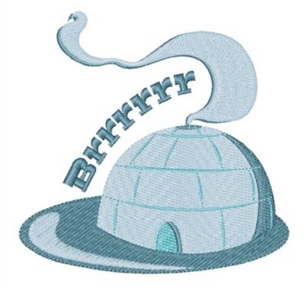 Picture of Brrrrrr Igloo Machine Embroidery Design