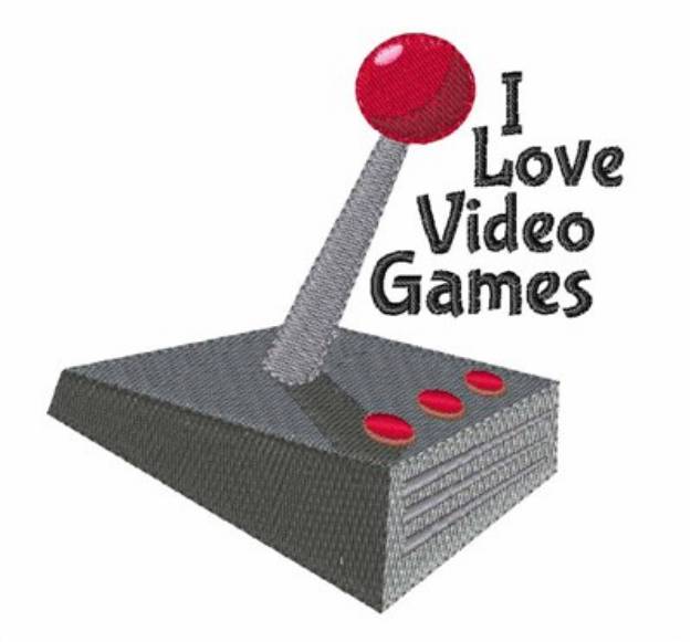 Picture of Video Game Joystick Machine Embroidery Design
