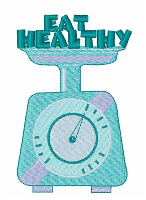 Eat Healthy Machine Embroidery Design