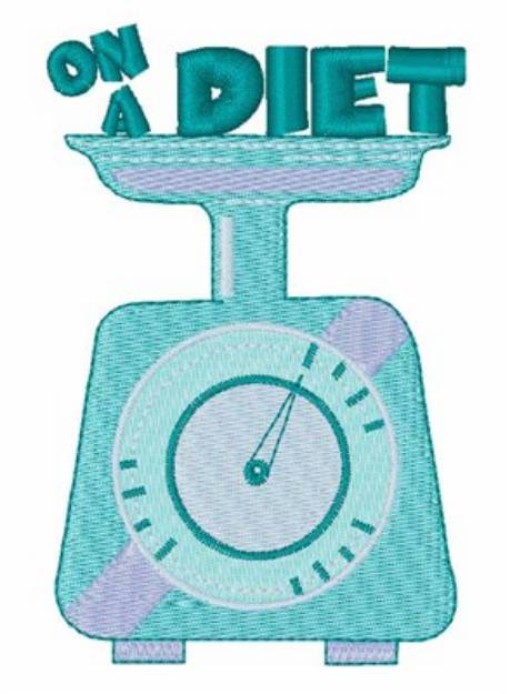 Picture of On a Diet Machine Embroidery Design
