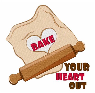 Bake Your Heart Out Machine Embroidery Design