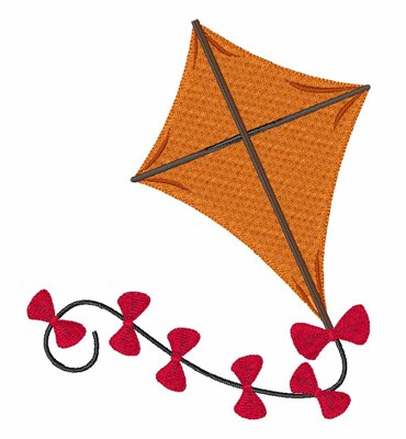 Flying Kite Machine Embroidery Design