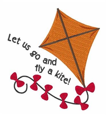 Fly A Kite Machine Embroidery Design