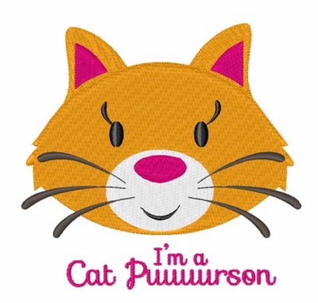 Picture of Cat Puuuurson Machine Embroidery Design