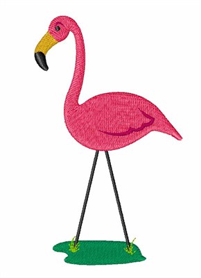 Flamingo Bird Machine Embroidery Design