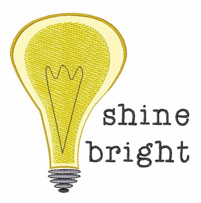 Shine Bright Machine Embroidery Design