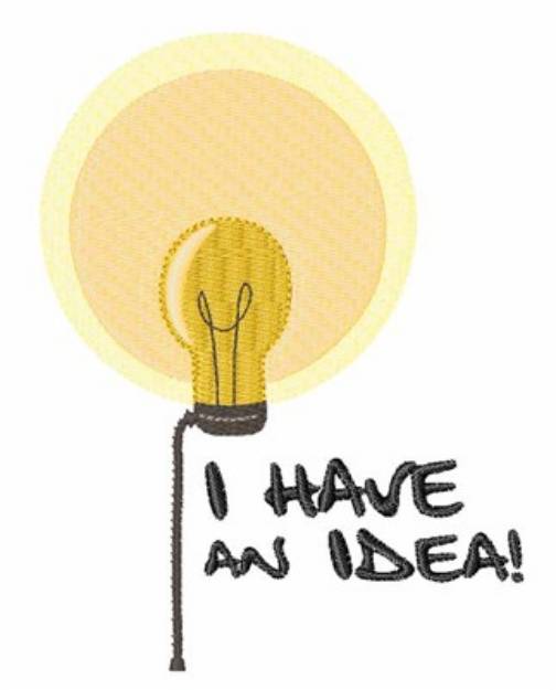 Picture of Have an Idea Machine Embroidery Design