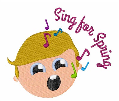 Sing for Spring Machine Embroidery Design