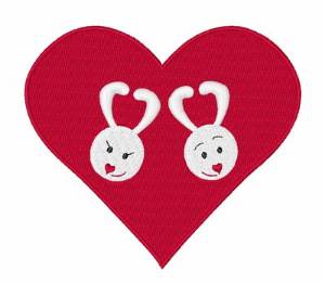 Picture of Bunny Valentine Machine Embroidery Design