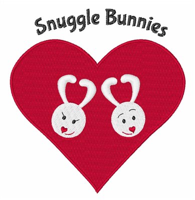 Snuggle Bunnies Machine Embroidery Design