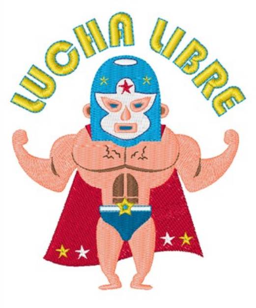 Picture of Lucha Libre Machine Embroidery Design