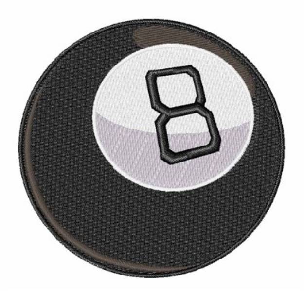 Picture of Magic Eight Ball Machine Embroidery Design