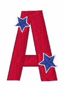 Picture of Patriotic A Machine Embroidery Design