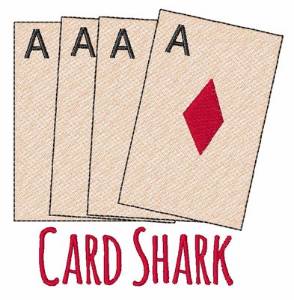Picture of Card Shark Machine Embroidery Design