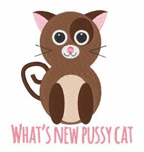 Picture of Pussy Cat Machine Embroidery Design