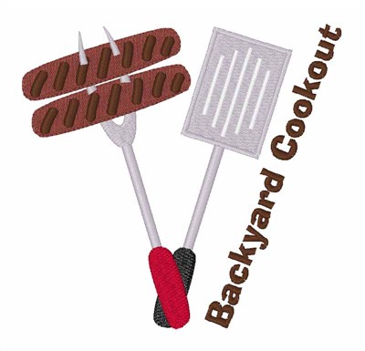 Backyard Cookout Machine Embroidery Design