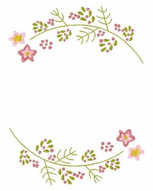 Picture of Floral Circle Machine Embroidery Design