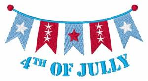 Picture of 4th Of July Machine Embroidery Design