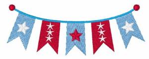Picture of Patriotic Banner Machine Embroidery Design
