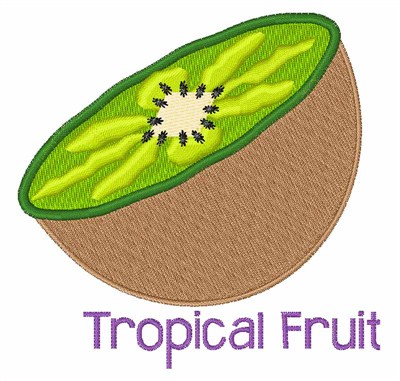 Tropical Fruit Machine Embroidery Design