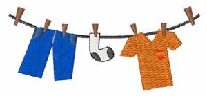 Picture of Clothes Line Machine Embroidery Design